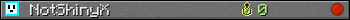 NotShinyX userbar 350x20