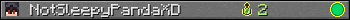 NotSleepyPandaXD userbar 350x20