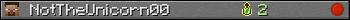 NotTheUnicorn00 userbar 350x20