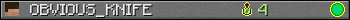 OBVIOUS_KNIFE userbar 350x20