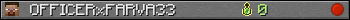 OFFICERxFARVA33 userbar 350x20