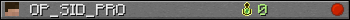 Benutzerleisten 350x20 für OP_SID_PRO
