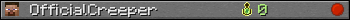 OfficialCreeper userbar 350x20