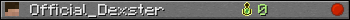 Official_Dexster userbar 350x20