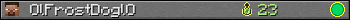 OlFrostDoglO userbar 350x20