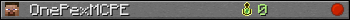 OnePexMCPE userbar 350x20