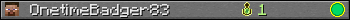 OnetimeBadger83 userbar 350x20