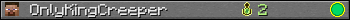 OnlyKingCreeper userbar 350x20