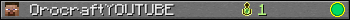 OrocraftYOUTUBE userbar 350x20