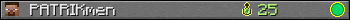 PATRIKmen userbar 350x20