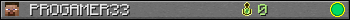 PROGAMER33 userbar 350x20