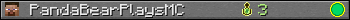 PandaBearPlaysMC userbar 350x20