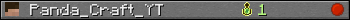 Panda_Craft_YT userbar 350x20