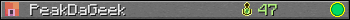 PeakDaGeek userbar 350x20