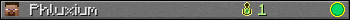 Benutzerleisten 350x20 für Phluxium