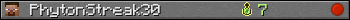 PhytonStreak30 userbar 350x20