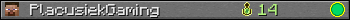 PlacusiekGaming userbar 350x20