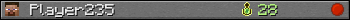 Benutzerleisten 350x20 für Player235