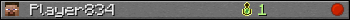Benutzerleisten 350x20 für Player834