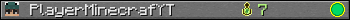 PlayerMinecrafYT userbar 350x20