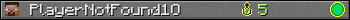 PlayerNotFound1O userbar 350x20