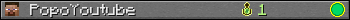 PopoYoutube userbar 350x20