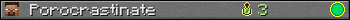 Porocrastinate userbar 350x20