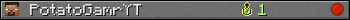 PotatoGamrYT userbar 350x20