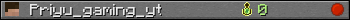 Priyu_gaming_yt userbar 350x20