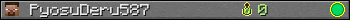 PyosuDeru587 userbar 350x20