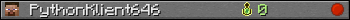 PythonKlient646 userbar 350x20