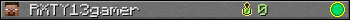RXTY13gamer userbar 350x20
