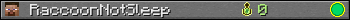 RaccoonNotSleep userbar 350x20