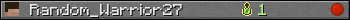 Random_Warrior27 userbar 350x20