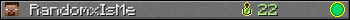 RandomxIsMe userbar 350x20