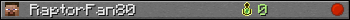 RaptorFan80 userbar 350x20