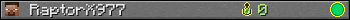 RaptorX977 userbar 350x20