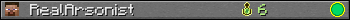 RealArsonist userbar 350x20