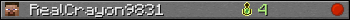 Benutzerleisten 350x20 für RealCrayon9831