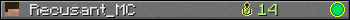 Recusant_MC userbar 350x20