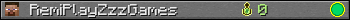 RemiPlayZzzGames userbar 350x20
