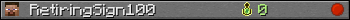Юзербар 350x20 для RetiringSign100