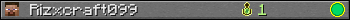 Rizxcraft099 userbar 350x20