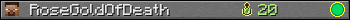 RoseGoldOfDeath userbar 350x20