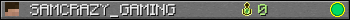 SAMCRAZY_GAMING userbar 350x20