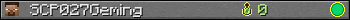 SCP027Geming userbar 350x20