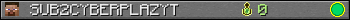 SUB2CYBERPLAZYT userbar 350x20