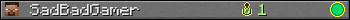 SadBadGamer userbar 350x20