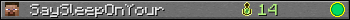 SaySleepOnYour userbar 350x20