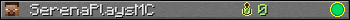 SerenaPlaysMC userbar 350x20